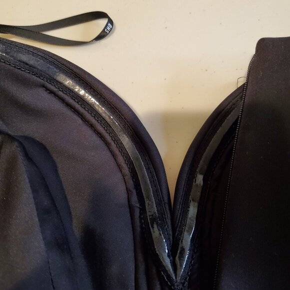 SHO by Tadashi Shoji SZ L Embellished Strapless Sheath Neoprene Cocktail Dress - Picture 8 of 10